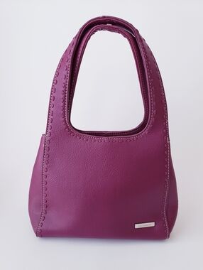 Vintage Nine And Company Burgundy Mini Leather Bag